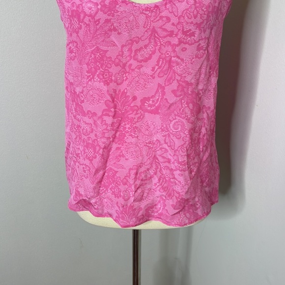 Tucker Khala Cami Hot Pink Lace in Silk Crepe Small - Picture 7 of 12